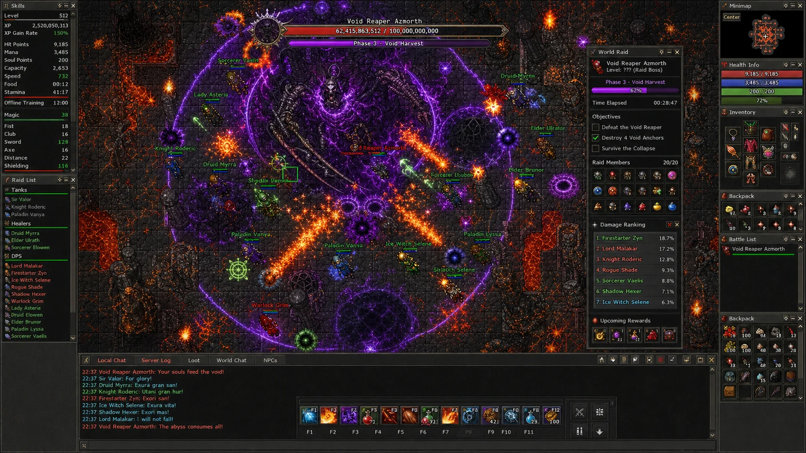 Evomanias world raid
